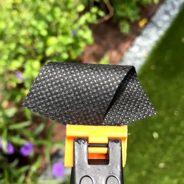 1.5oz Black Spunbond (point bonded) Landscape Fabric Dual Side View 2