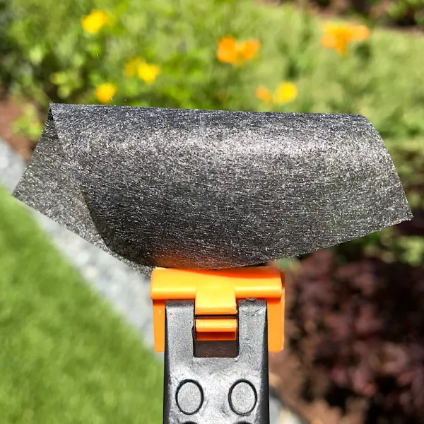 3oz Black Spunbond (thermal bonded) Landscape Fabric Dual Sided View