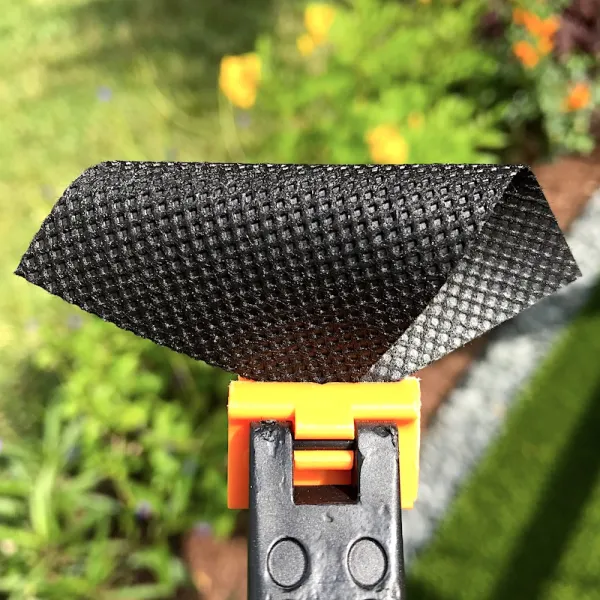 3oz Black Spunbond (point bonded) Landscape Fabric Dual Side View